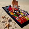 Red Birds Characters Collage Beach Towel, Super Soft Microfiber, Gift for Her/Him, Birthday, for Pool, Beach, Travel, Home Decor Fan gifts