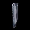 150Pcs Coffin Shape Sandwich Nail Forms Natural Clear No-Trace Nail Art Tips With Auxiliary Line Almond Shape Nail Tips