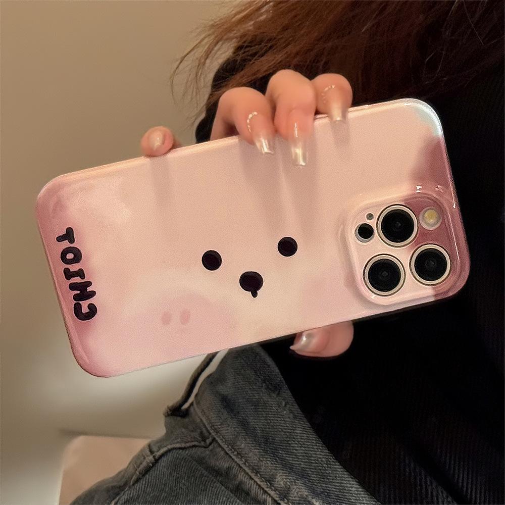 Big eyed puppy phone case for mobile phones 11/12/13/14/15