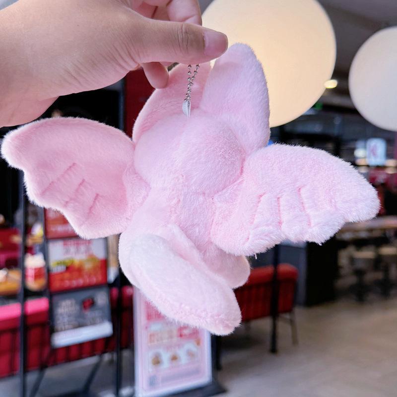 15cm Kawaii Bat Rabbit Plush Toys Cute Bat Rabbit Plush Pendant Keychain Backpack Decor Plushies Stuffed Animals Doll Kids Gift