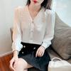 2023 Spring Chiffon Blouse - Sweet Peter Pan Collar, Long Sleeve, Cute Women's Top
