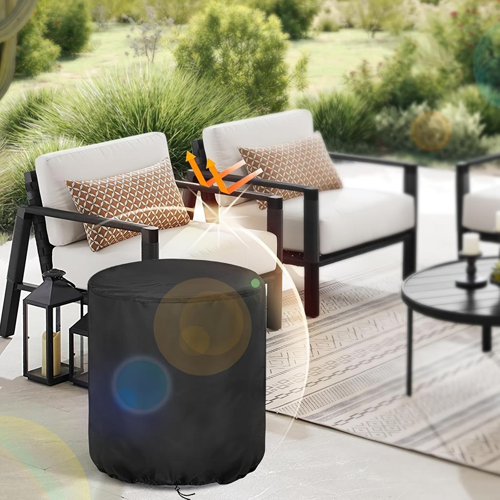 Oxford Cloth Cooling Table Cover Outdoor Wine Cooler Protective Cover Dustproof Round Cover