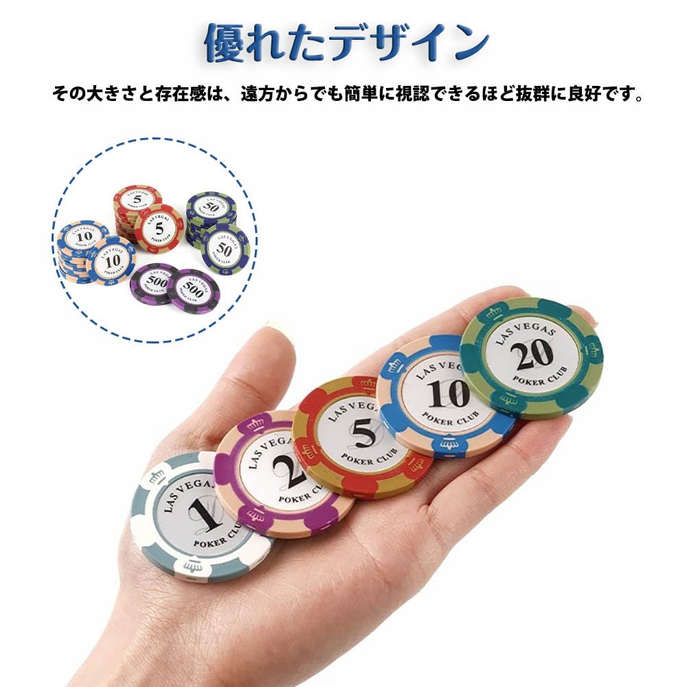 CHANJIF Golfballmarker 13-teiliges Set Magnetisches Casino-Chip-Design