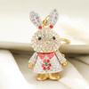 1pc Cute Bunny for Women,Sparkling Colorful Rhinestone Pendant, Daily Bag Charm Fashion Accessory,Perfect Gift for Her Bag Charm
