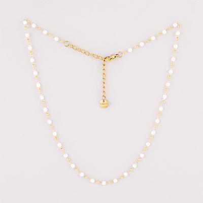 Jbans Classic Mini Pearl Gold Ball Choker Necklace (J2302-An130_Gd)