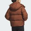 Adidas Essential Solid Color Sport Casual Down Jacket With Removable Hood Women Outerwear Brown IW0773