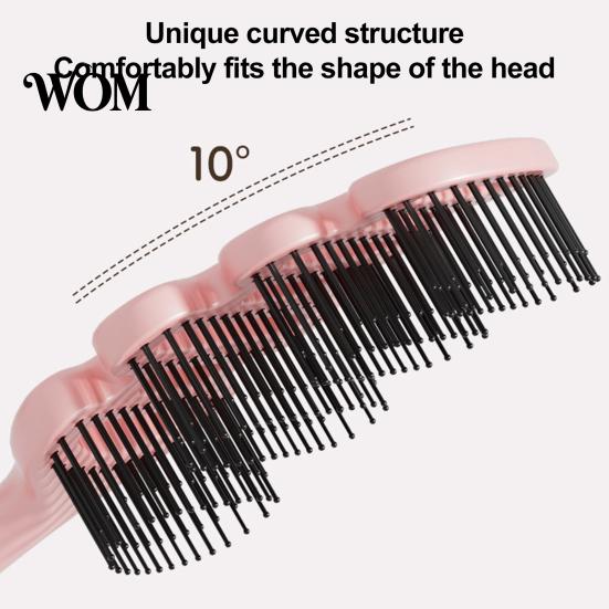 Kids Hair Brush Vented with Ergonomic Handle, Blow Fast Drying Scalp Massage Brush, Detangling for Long Thick Curly Wet Gentle Detangler