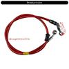 Motorcycle Braking System Steel Reinforced Brake Hose Flexible Rubber Cover High Pressure Resistance Easy Mount Design
