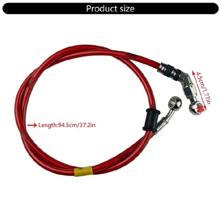 Motorcycle Braking System Steel Reinforced Brake Hose Flexible Rubber Cover High Pressure Resistance Easy Mount Design