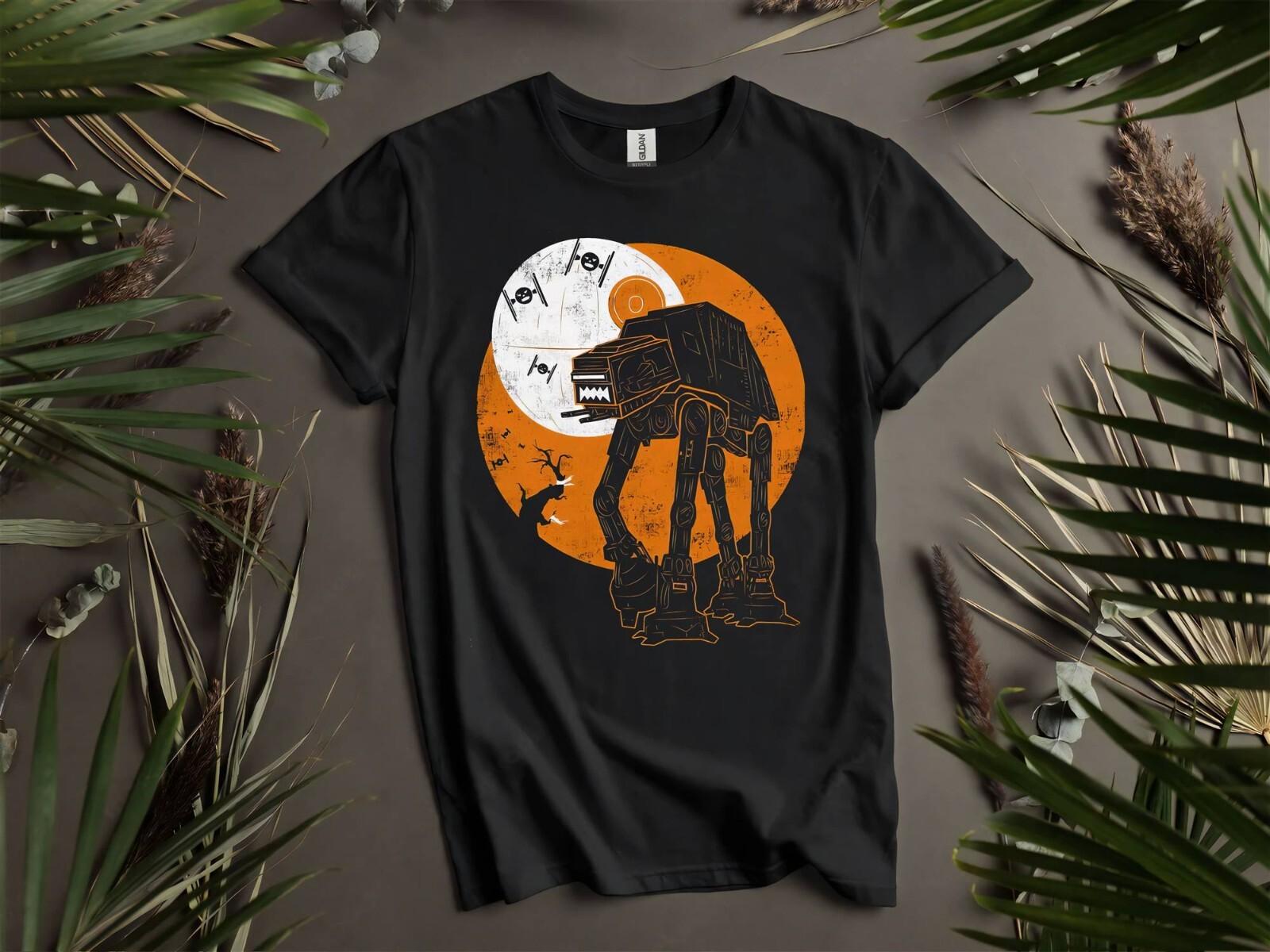 Walker Death Star Halloween RT-Shirt Mens Womens Tees Top T Shirt Mens Womens Tees Top Men Women Unisex Tshirt K9 3XL