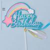 10-Pack 3D Hot Air Balloon & Rainbow Cake Toppers
