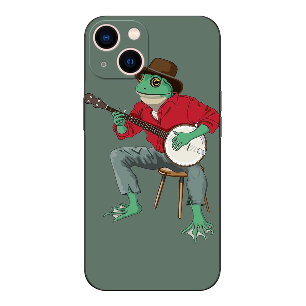 

Черный чехол из ТПУ для OPPO A16 A16S A55 A94 F17 F19 Pro Reno 4 5 Lite 6 4G 5G Kawaii Frog Mushroom OPPO Reno5 Lite
