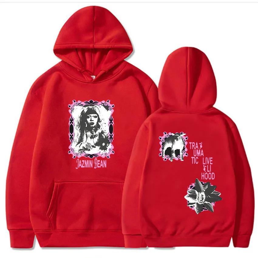 Graphic Clothes Jazmin-Bean  The Traumatic Livelihood Tour Hoodies Aesthetic Printing Sweatshirt Hooded Pullover