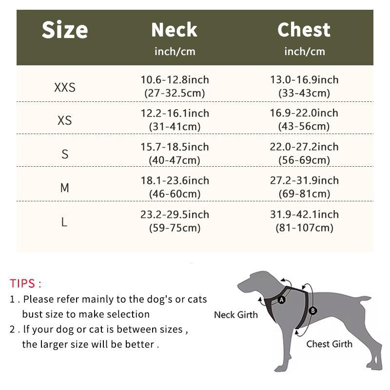Adjustable Dog Harness Vest With Reflective Stripes PU Leather Trim Small To Large Breeds