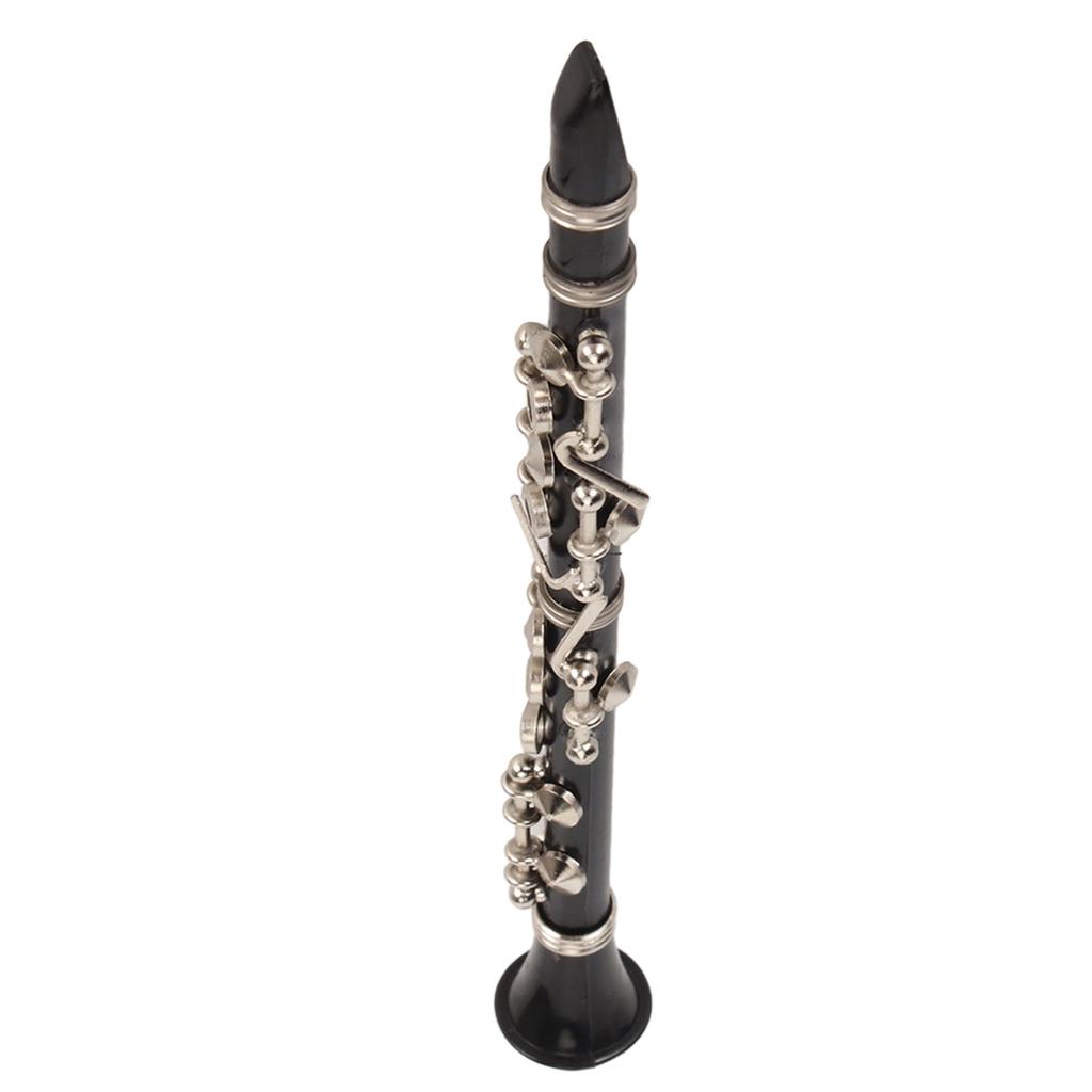 13cm Mini Clarinet Model Simulated Miniature Clarinet Musical Instrument Dollhouse Decoration