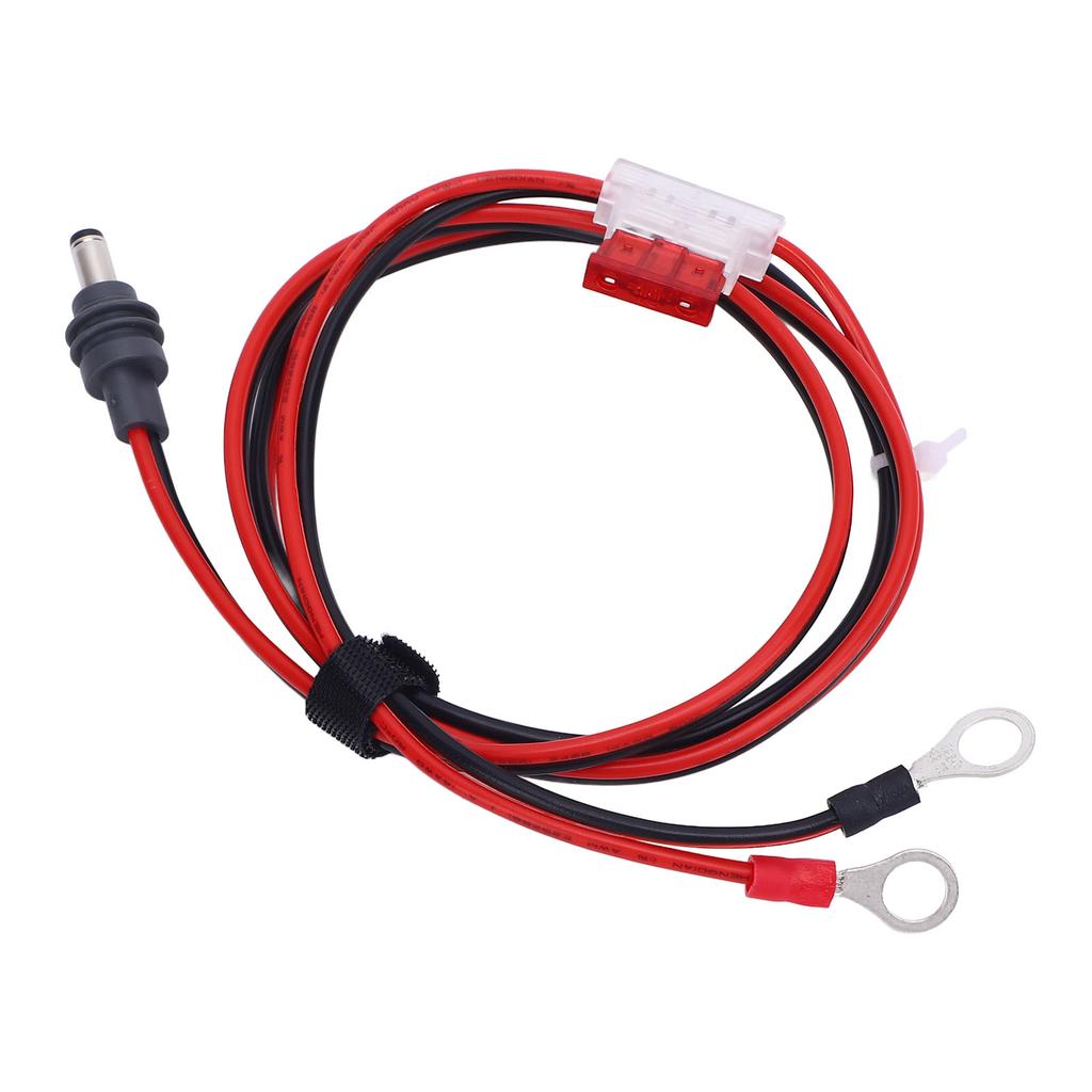 O Ring DC Charging Cable Rubber Copper O Ring Terminal To DC Plug Power Cord with Fuse for Dish