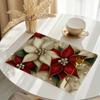 Christmas Tree and Floral Placemats, Farmhouse Winter Christmas | Xmas Holiday Home Kitchen Table Decorations | Home & Party Use