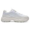 Kappa Thick Sole Height Increasing Retro Print Casual Comfortable Non-Slip Wear-Resistant Low-Top Dad Shoes Unisex Sneaker White Black K0EX5MC20CJ-012