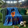 Valencia Crest Design Throws Blanket Flannel Blankets Plush for Couch Bed Gifts for Men Women Travel picnic blanket Christmas fan gifts