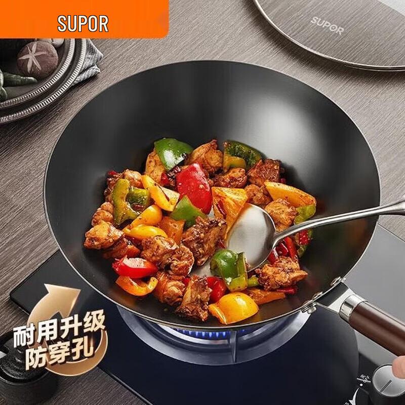 Чугунный вок SUPOR Chef s Choice без покрытия
