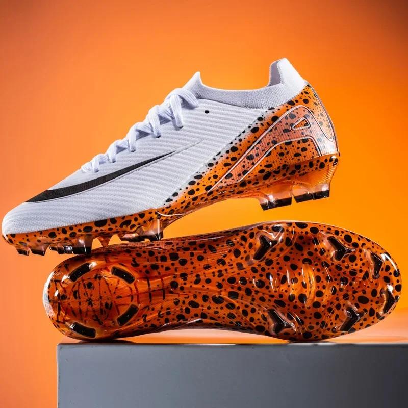 

New Men Professional Soccer Shoes Sport Ultra-light Non-slip Unisex Football Boots Cleats Grass Training Match FG/TF 35