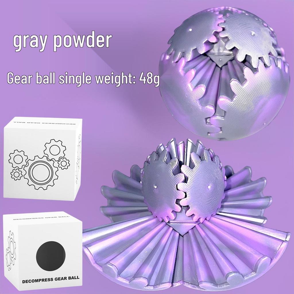3D Colorful Gear Ball Figurine: Rotating Creative Toy for Kids