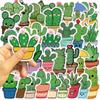 50PCS Cute Plants Cactus Graffiti Star Film Glitter Stickers Kid Toys Laptop Mobile Luggage Scrapbook Skateboard Creative Sticke