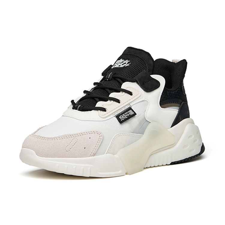 Anta Magic Cube Synthetic Leather Fabric Refuse Mediocrity Non-Slip Wear-Resistant Shock Absorption Low-Top Dad Shoes Women sneaker 122148808-2