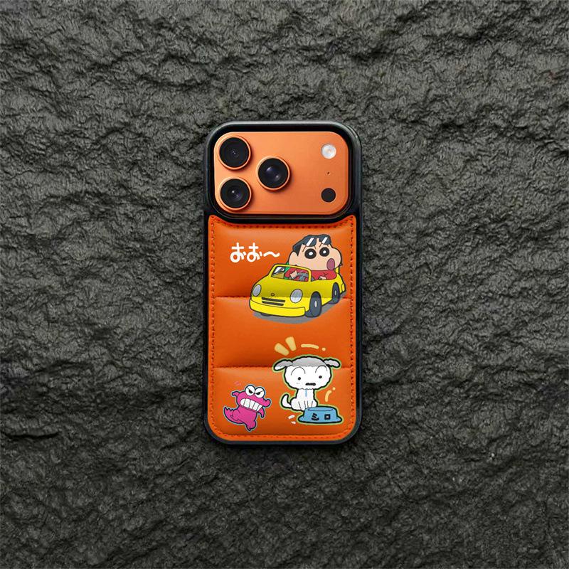 “Xiao Xin Xiao Bai iPhone 14/13/11 & 17/16/15 ProMax Anti-Fall Down Jacket Case”