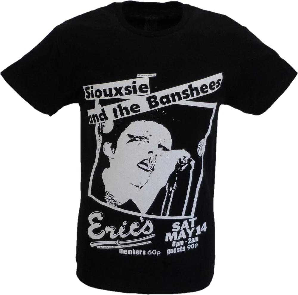 Unisexs Black Official Siouxsie and The Banshees Live at Erics T Shirt S