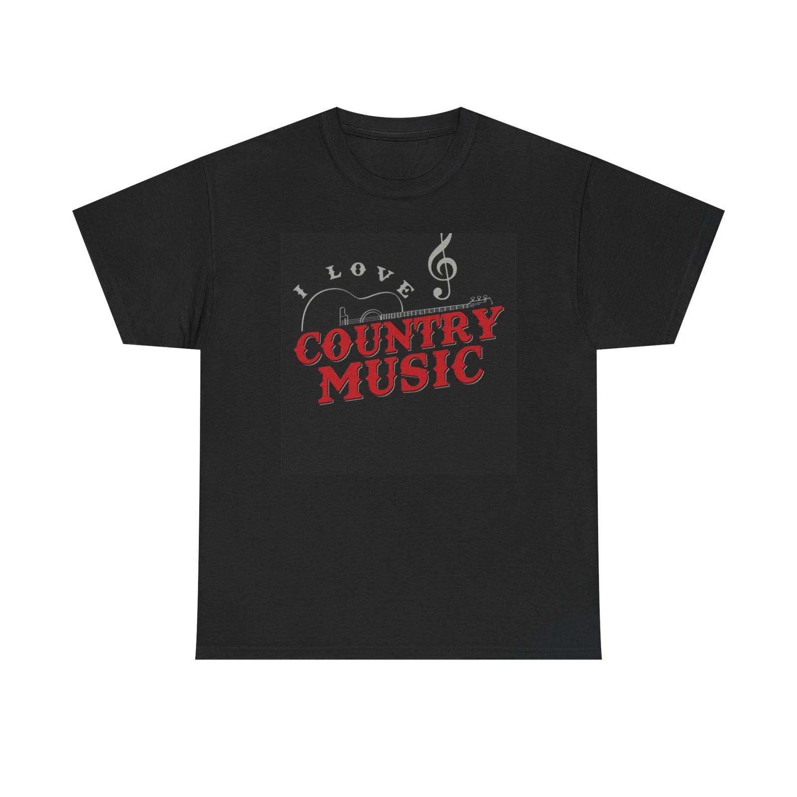 Country Music Tshirt Love Country USA Retro Cowboy Unisex Heavy Cotton Tee S