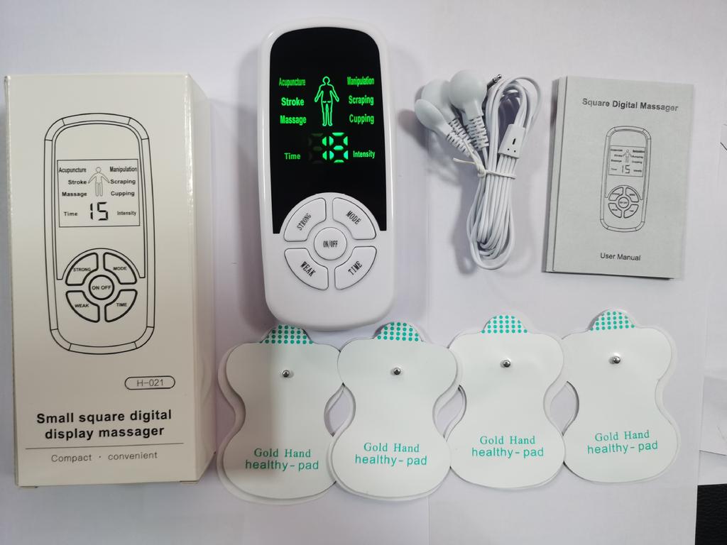 Digitales Meridianinstrument Multifunktionales Halswirbelsäule Lendenwirbelsäule Ganzkörper-Pulsmassage Physiotherapieinstrument Mini-Elektronikmassagegerät