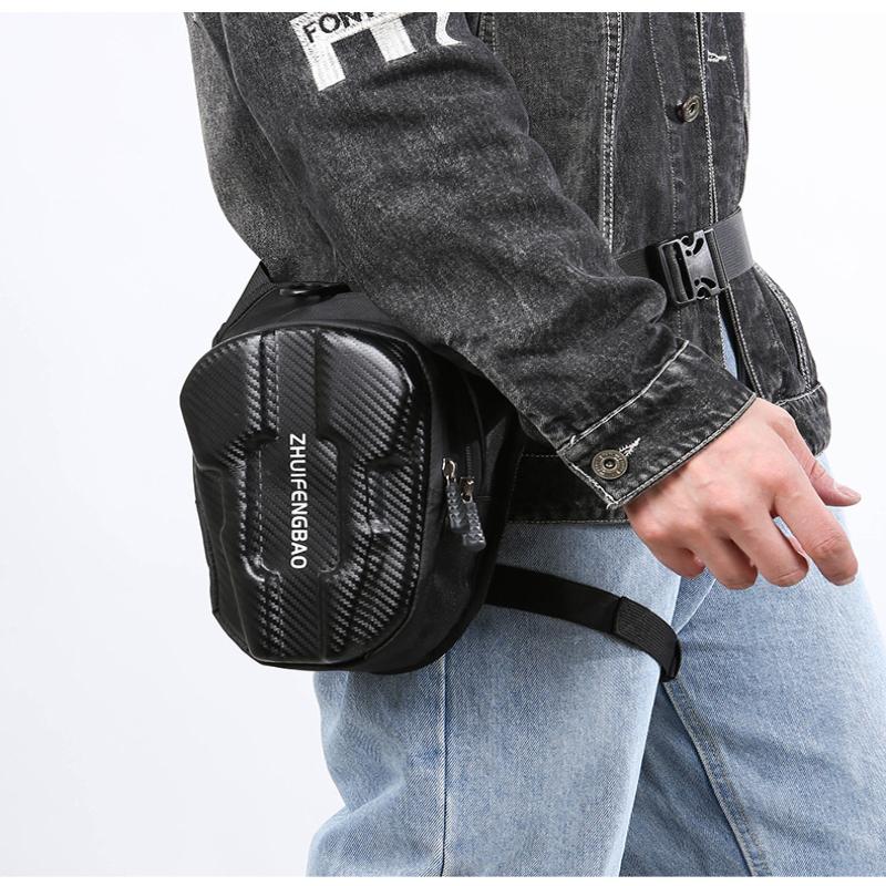 Motorcycle Leg Side Bag Pvc Hard Shell Outdoor Casual Waist Bags Motorbike Mobile Phone Purse Hip Bum Pack