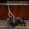Itens de Decoração para Painel de Carro – Estatueta Decorativa de Bulldog Agressivo para Decoração de Casa e Carro