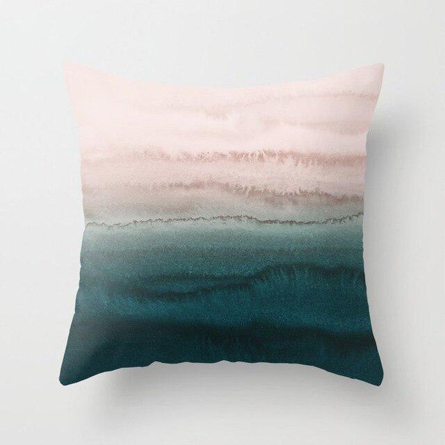 teal throw pillow covers
