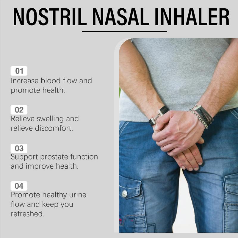 Prostate Wellness Nasal Inhaler 1.8mL Nose Prostate Care Sticks For Breathing Double-Function Health Care Small Cleaning Inhaler