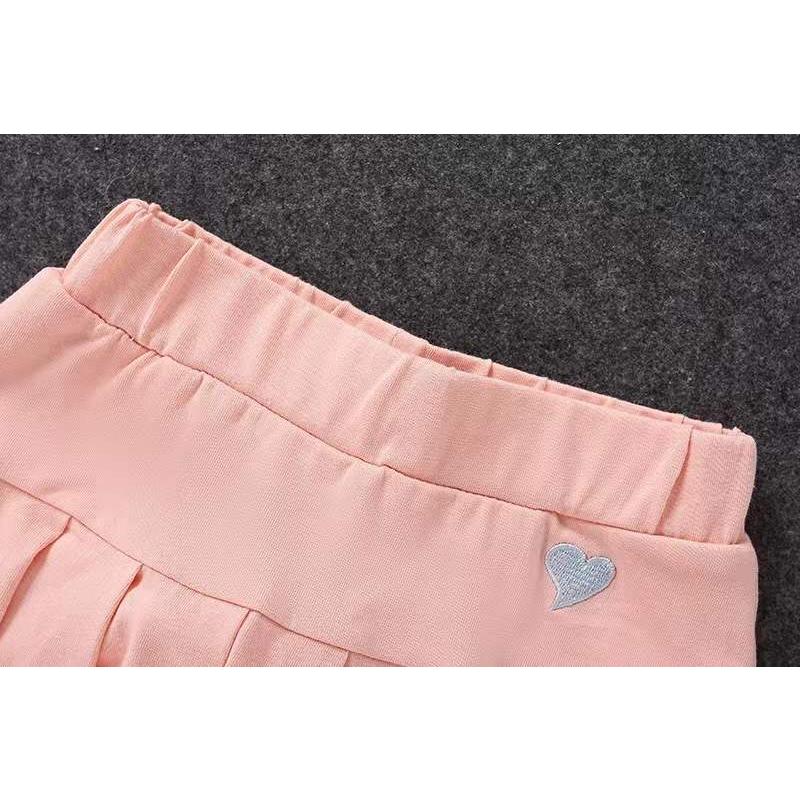 Girls' New All-Match Pleated Culottes Summer Skirt Inner Safety Pants Student Uniform Skirts