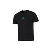 T Shirts Men's Black Crew Neck Moderate Straight Fit HM2978