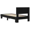 Bed Frame with Headboard Black Oak 80 x 200 cm