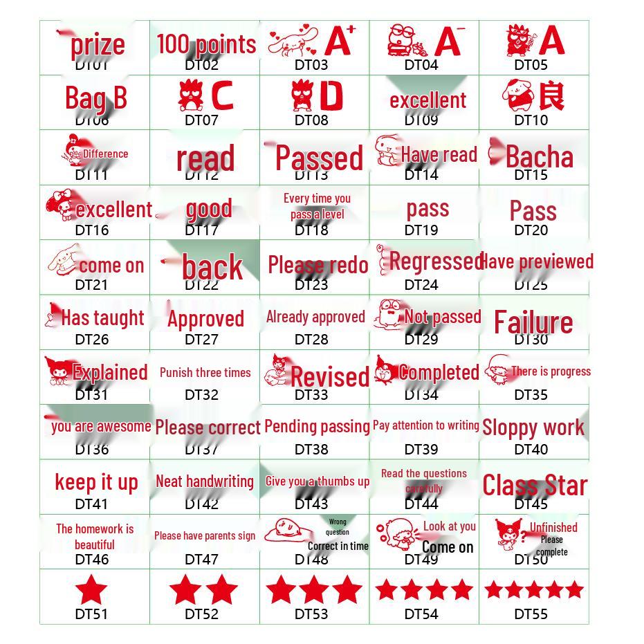 Fun Emoji Stamp for Teachers: Reward & Grade with Stars