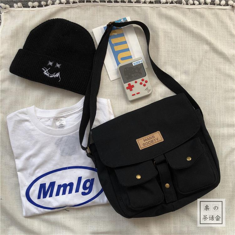 

Модная простая сумка-мессенджер женская сумка почтальона на плечо через плечо женская студенческая парусиновая школьная сумка версия женская сумка на плечо