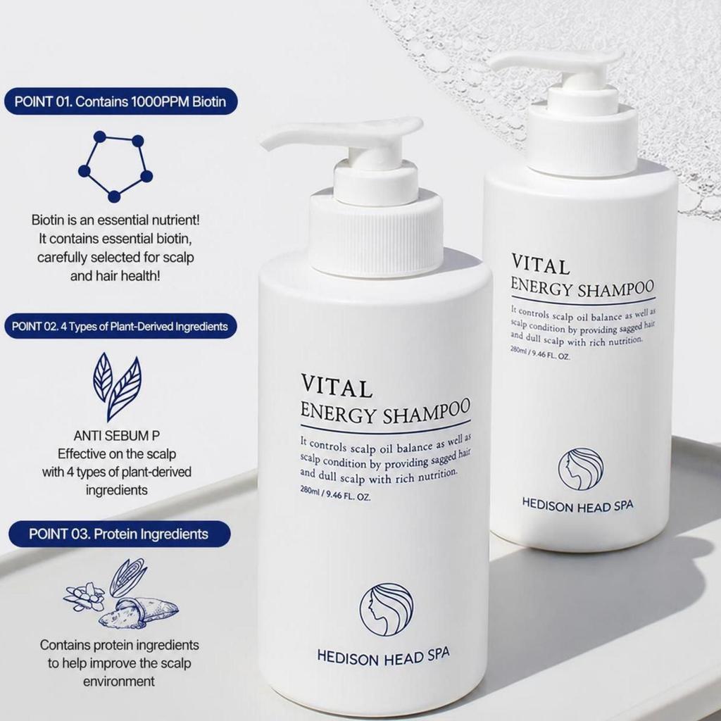 Dr.Hedison Head Spa Vital Energy Shampoo 280ml