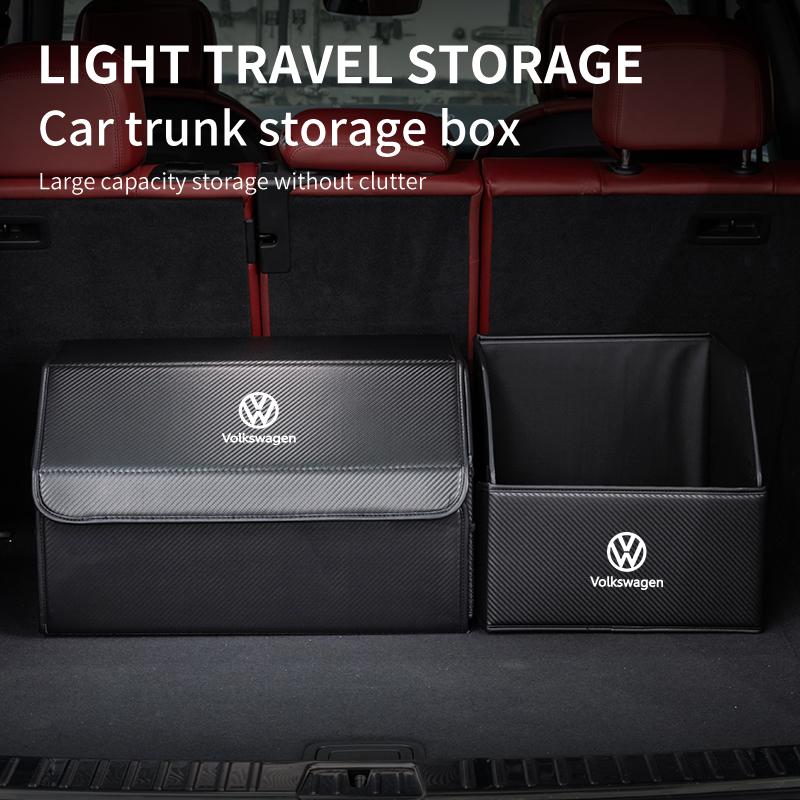 T23-Car Trunk Organizer Box Tailbox Stowing Tidying Storage Bag For Volkswagen VW Passat Golf Tiguan Polo Scirocco Jetta CC T-ROC