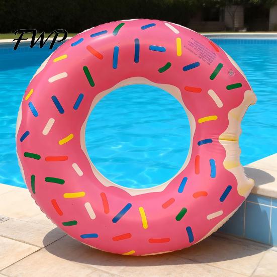 Lightweight Swim Ring Kids Summer Swimming PVC Thickened Inflatable Leakproof Float Outdoor Pool Beach Party Tube Non-leak