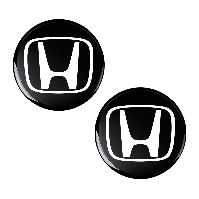 For Honda Car Goods 14MM Remote Car Key Stickers Emblem Accessories For Honda Civic Accord Crider City CRV HRV Inspire Fit Odyss