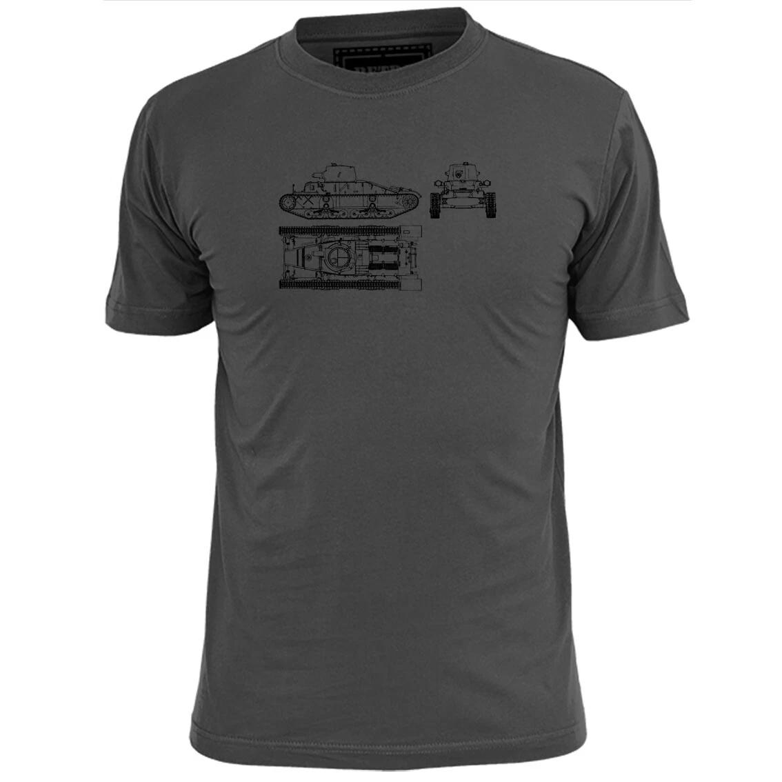 Mens Matilda Mk i Infantry WW2 Tank Blueprint T shirt S