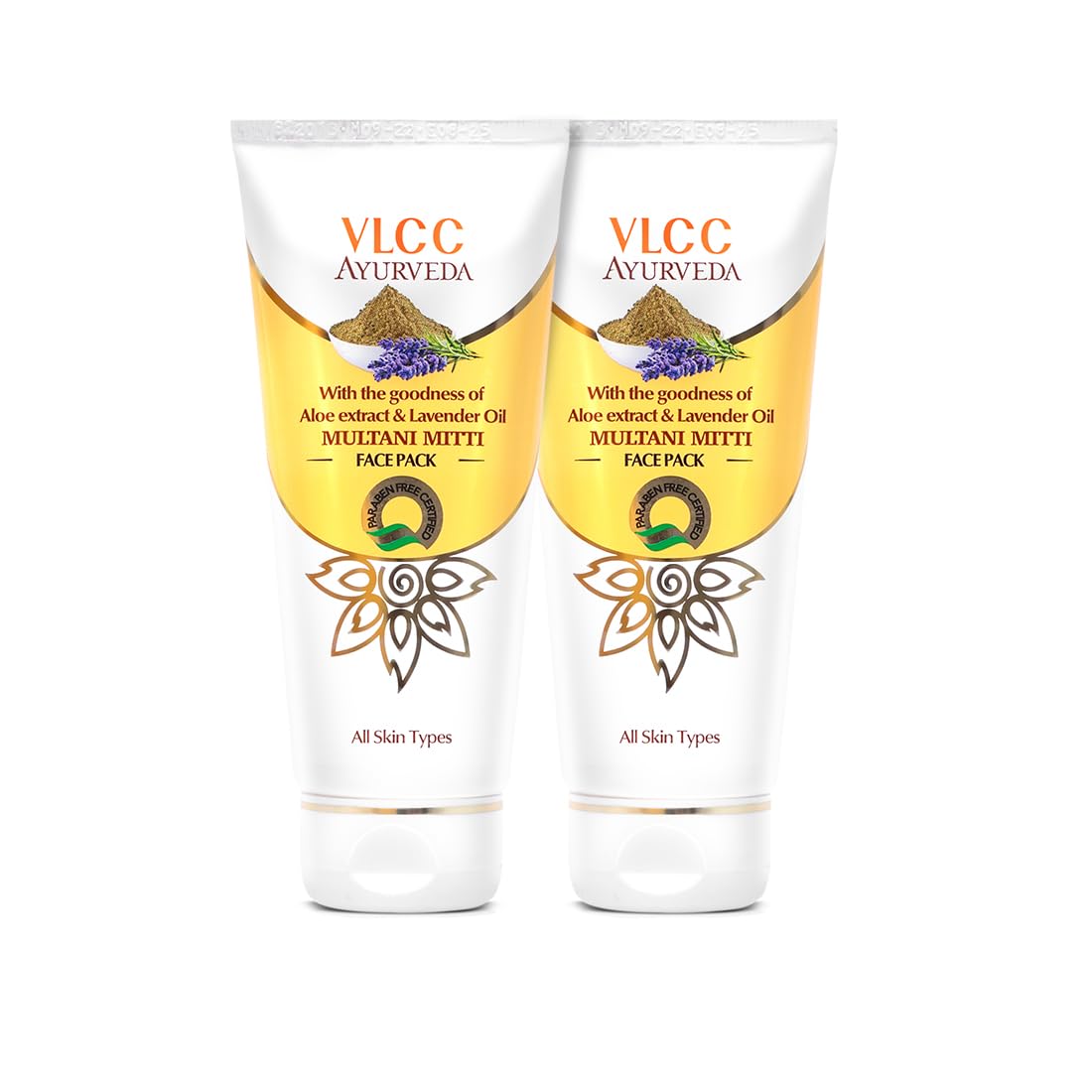 

VLCC Ayurveda Multani Mitti Face Pack 100 g Pack Of 2 For Brightening Clay Mask And Calming Skin Hydration Care