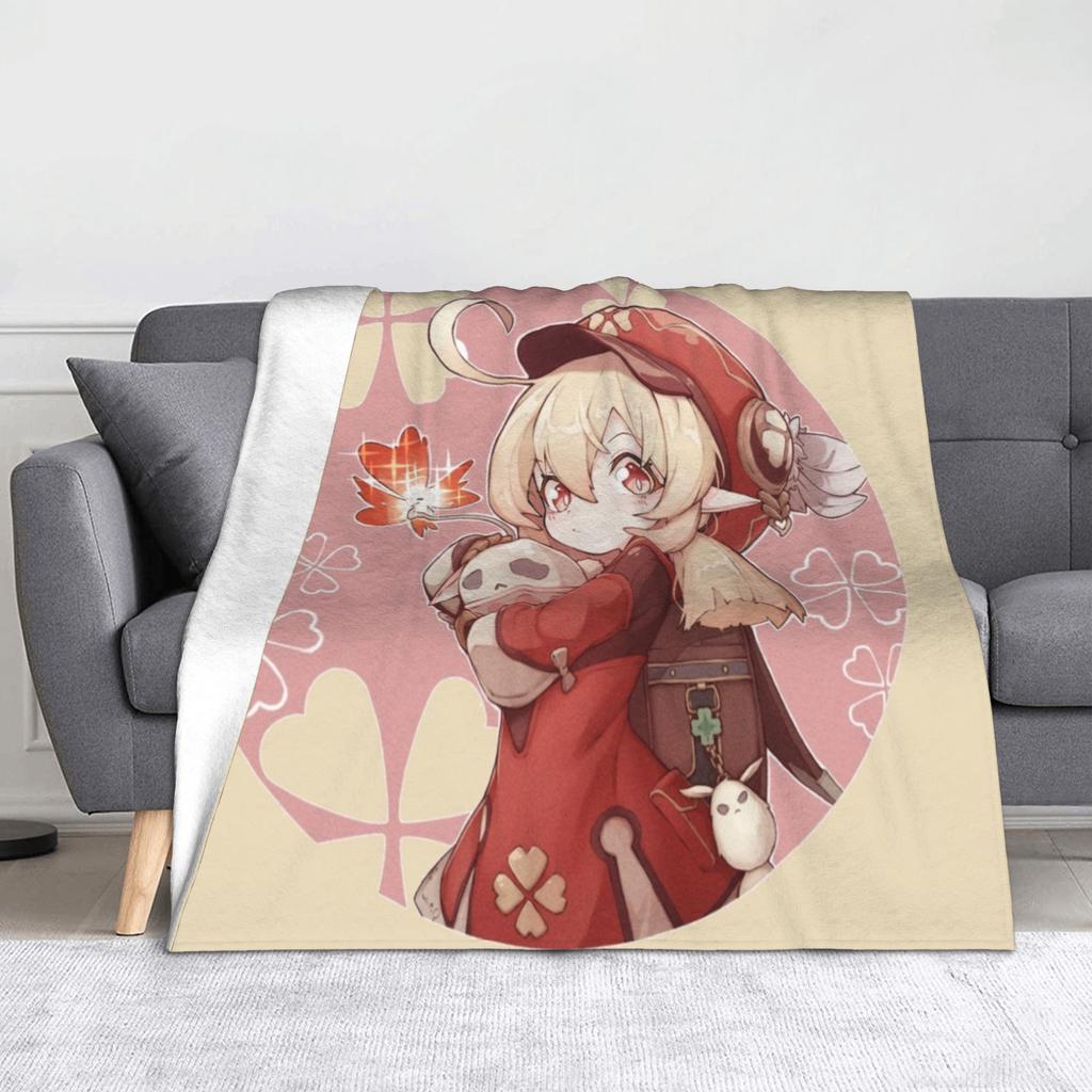 Genshin Impact Gorou Blanket Flannel Printed  Breathable Warm Throw Blankets for Bed Couch Plush Thin Quilt