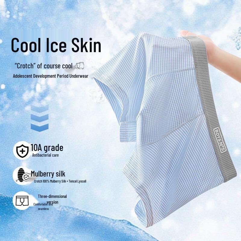 Boys' Modal Boxer Briefs with Silk Lyocell Crotch (4-Pack)