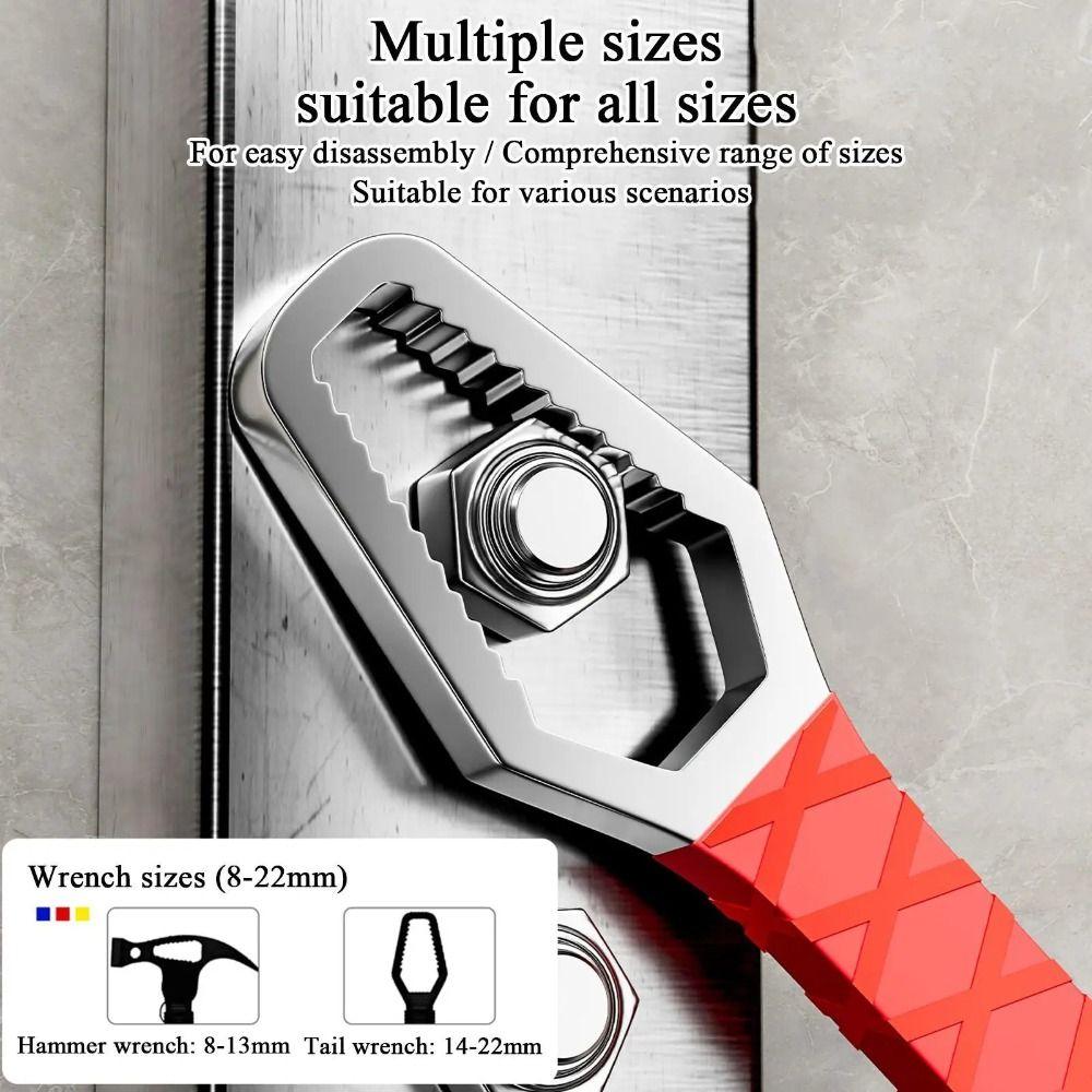 High-carbon Steel Forging Sledge Hammer Thickening with Ergonomic Handle Woodworking Hammer Durable Shock-Absorbing